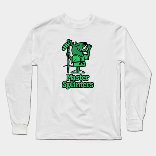 Master Splinters Pizza green Long Sleeve T-Shirt